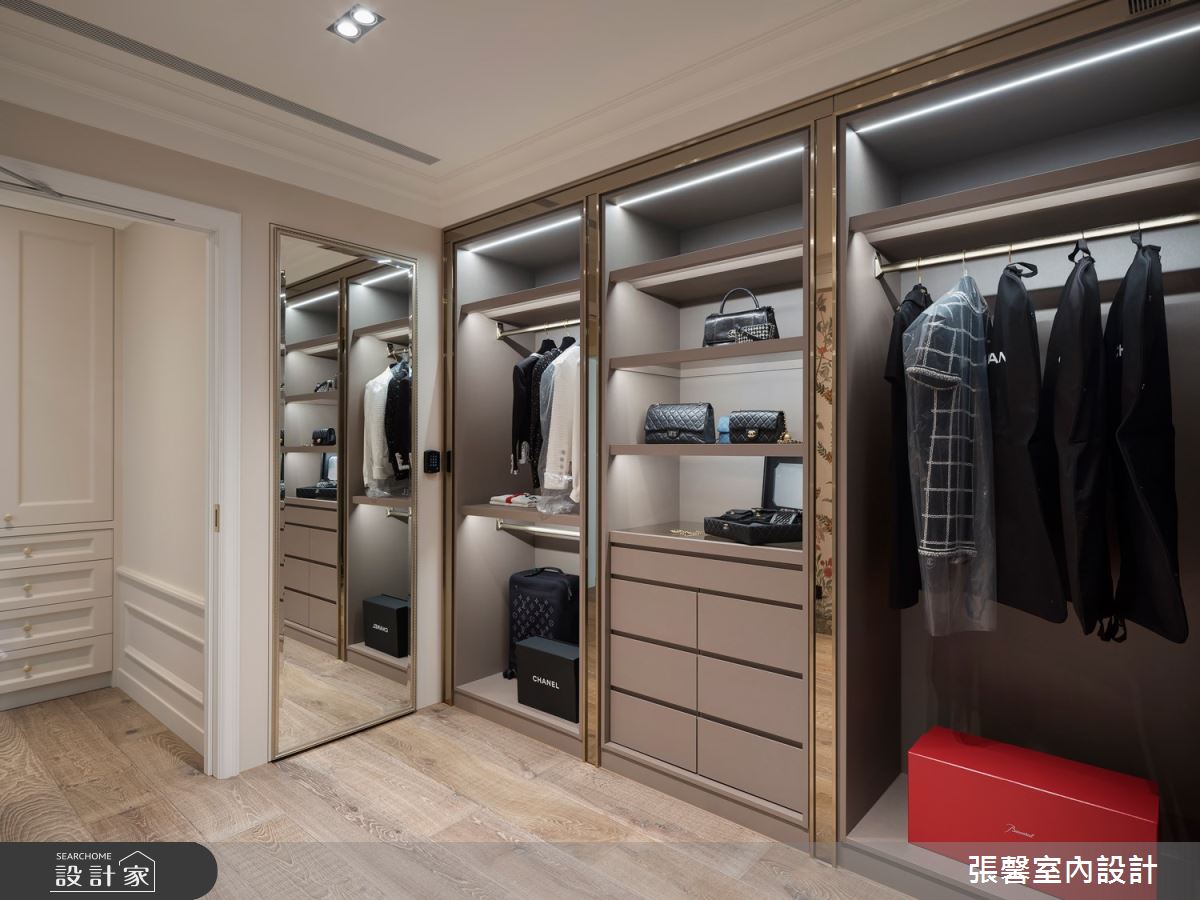 68坪毛胚屋＿美式風更衣間案例圖片＿張馨室內設計/瀚觀室內裝修設計工程有限公司＿張馨_華爾滋圓舞曲之37