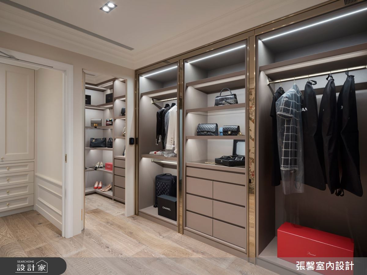 68坪毛胚屋＿美式風更衣間案例圖片＿張馨室內設計/瀚觀室內裝修設計工程有限公司＿張馨_華爾滋圓舞曲之38