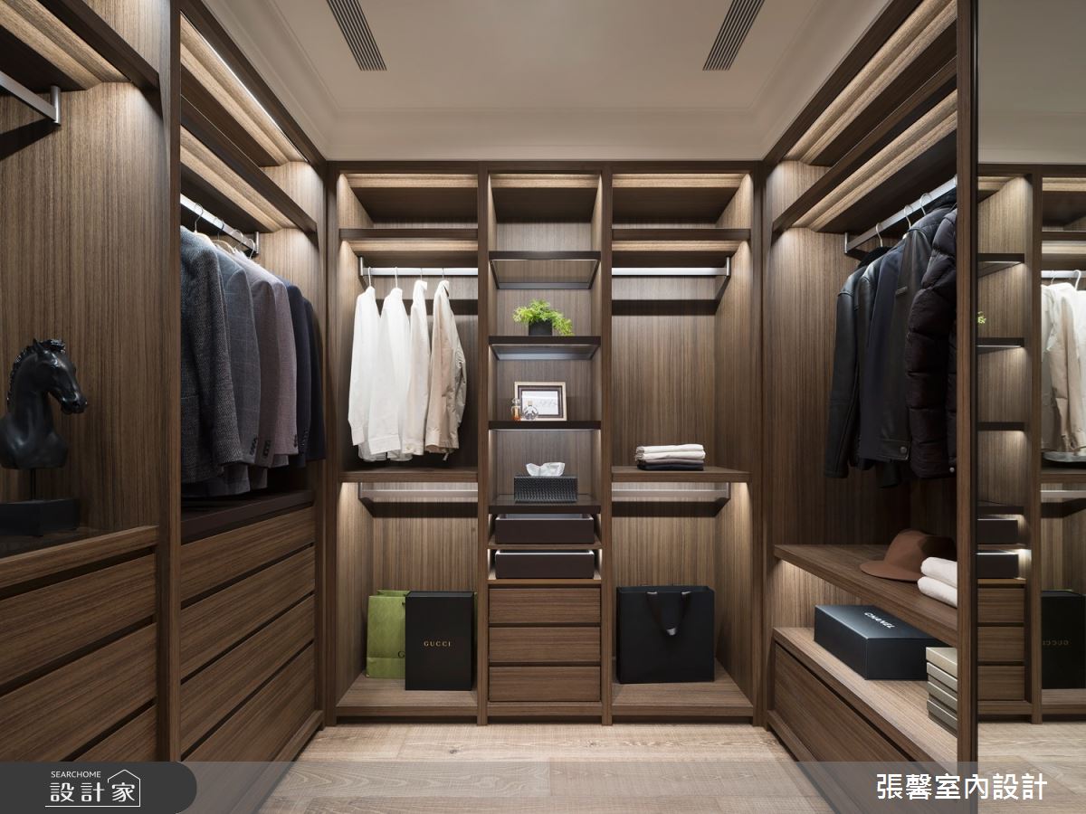 68坪毛胚屋＿美式風更衣間案例圖片＿張馨室內設計/瀚觀室內裝修設計工程有限公司＿張馨_華爾滋圓舞曲之31