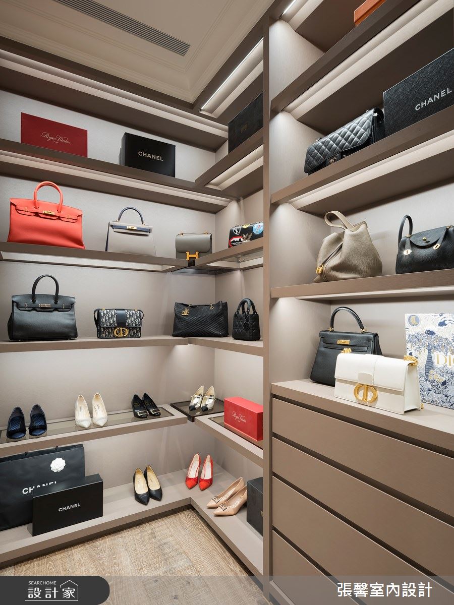 68坪毛胚屋＿美式風更衣間案例圖片＿張馨室內設計/瀚觀室內裝修設計工程有限公司＿張馨_華爾滋圓舞曲之40