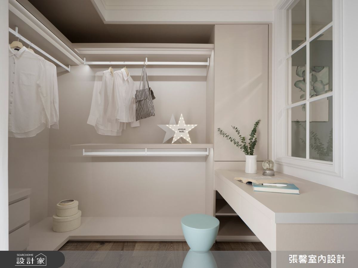 68坪毛胚屋＿美式風更衣間案例圖片＿張馨室內設計/瀚觀室內裝修設計工程有限公司＿張馨_華爾滋圓舞曲之46