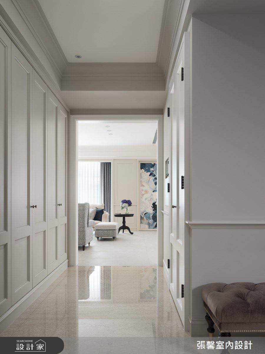 73坪毛胚屋＿美式風玄關客廳案例圖片＿張馨室內設計/瀚觀室內裝修設計工程有限公司＿張馨_心嚮 歸旅之3