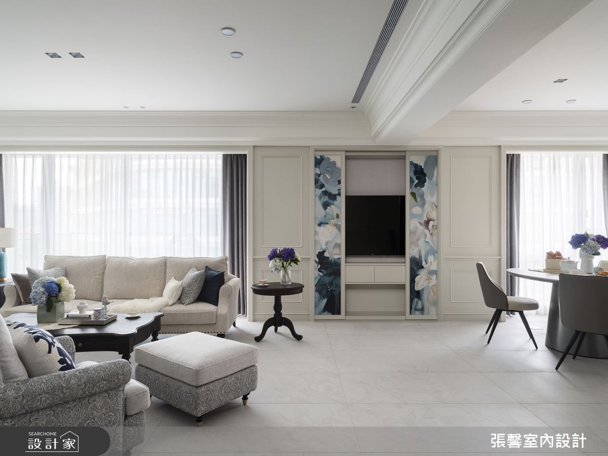 73坪毛胚屋＿美式風客廳餐廳案例圖片＿張馨室內設計/瀚觀室內裝修設計工程有限公司＿張馨_心嚮 歸旅之10