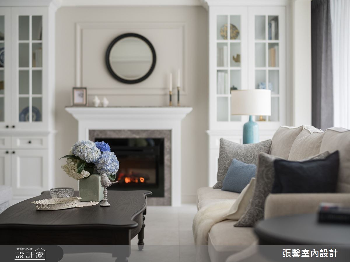 73坪毛胚屋＿美式風客廳案例圖片＿張馨室內設計/瀚觀室內裝修設計工程有限公司＿張馨_心嚮 歸旅之7