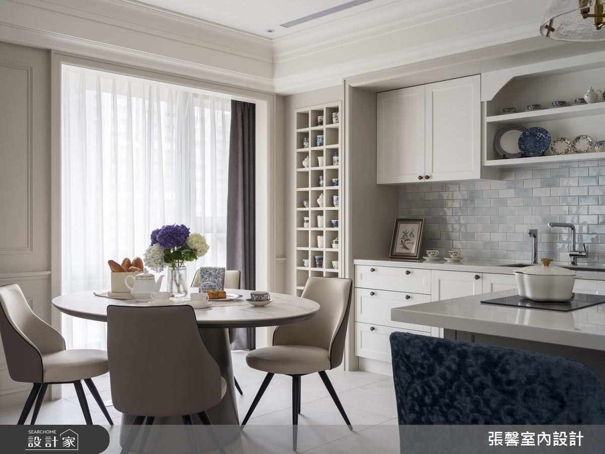 73坪毛胚屋＿美式風餐廳中島案例圖片＿張馨室內設計/瀚觀室內裝修設計工程有限公司＿張馨_心嚮 歸旅之16