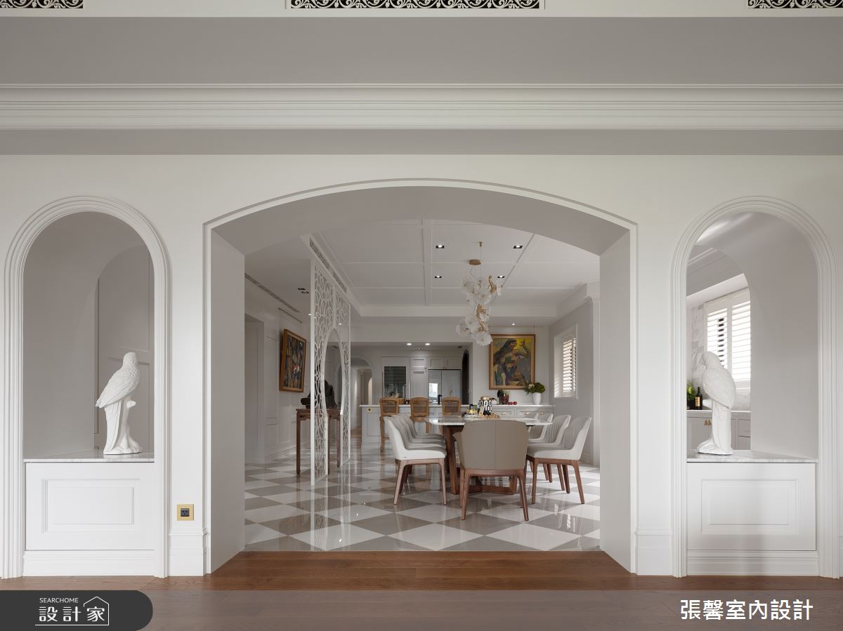 毛胚屋＿奢華風餐廳案例圖片＿張馨室內設計/瀚觀室內裝修設計工程有限公司＿張馨_亙美 綠茵宏綿之13