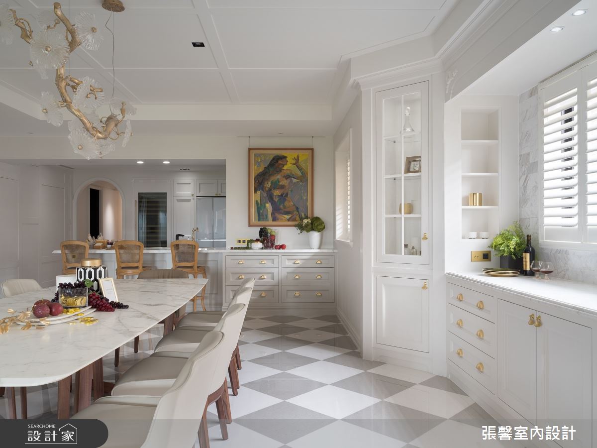 毛胚屋＿奢華風餐廳案例圖片＿張馨室內設計/瀚觀室內裝修設計工程有限公司＿張馨_亙美 綠茵宏綿之12