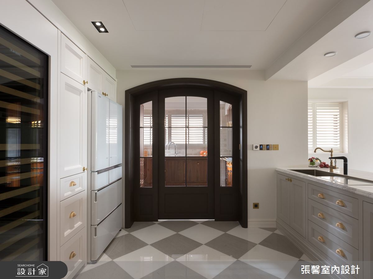 毛胚屋＿奢華風廚房案例圖片＿張馨室內設計/瀚觀室內裝修設計工程有限公司＿張馨_亙美 綠茵宏綿之6