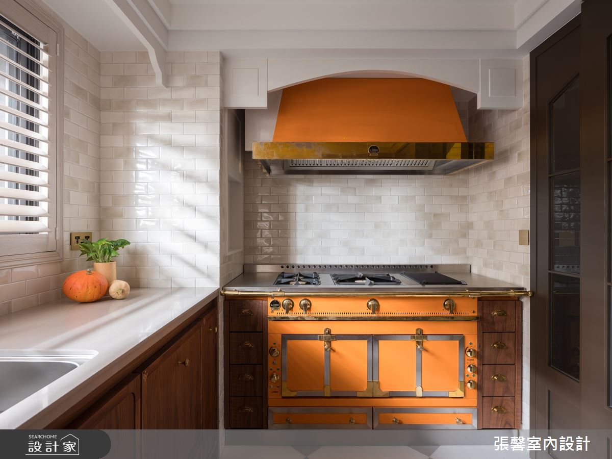 毛胚屋＿奢華風廚房案例圖片＿張馨室內設計/瀚觀室內裝修設計工程有限公司＿張馨_亙美 綠茵宏綿之9