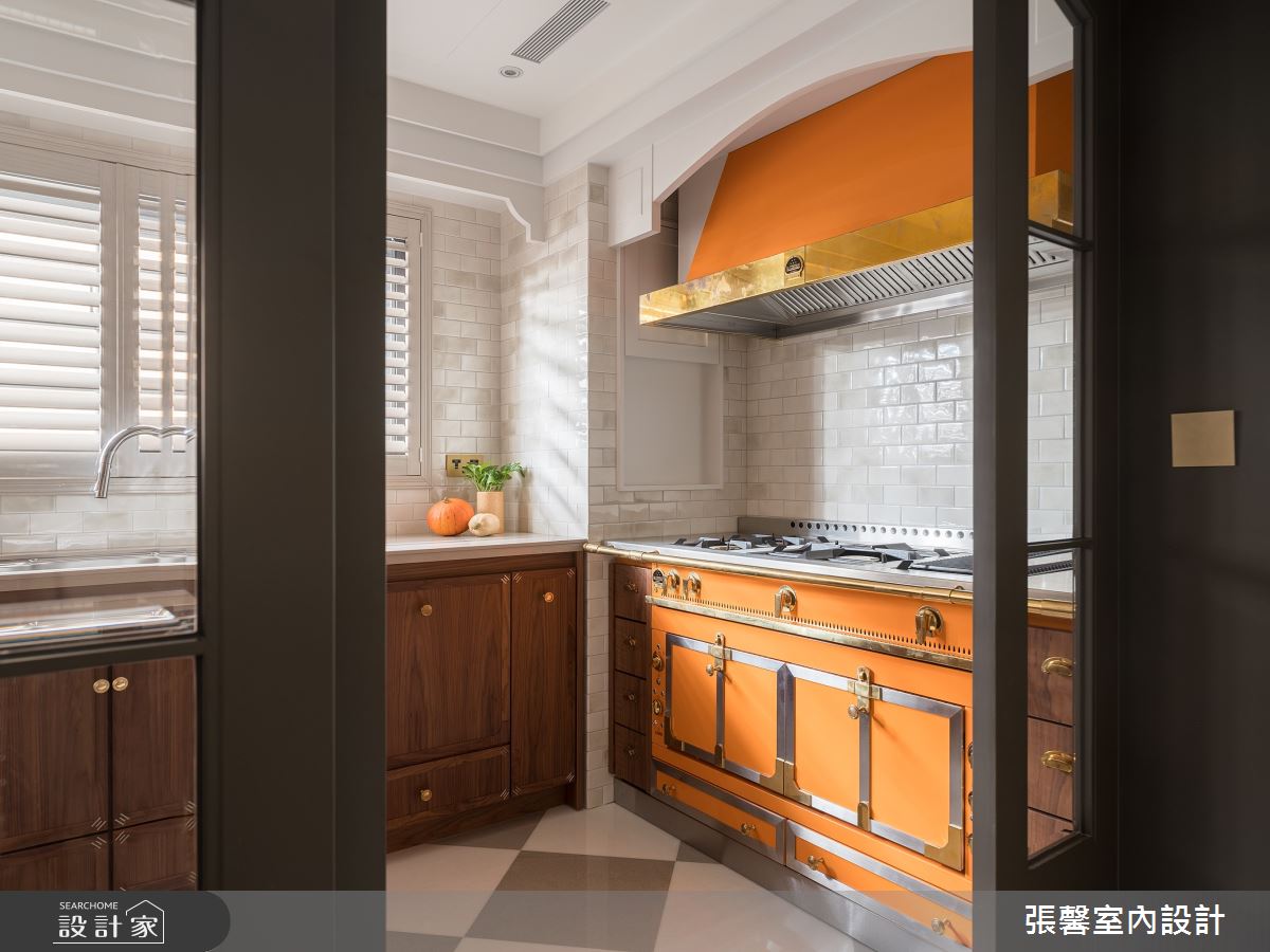 毛胚屋＿奢華風廚房案例圖片＿張馨室內設計/瀚觀室內裝修設計工程有限公司＿張馨_亙美 綠茵宏綿之8