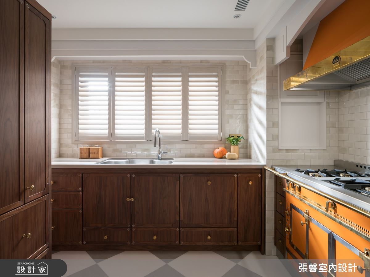 毛胚屋＿奢華風廚房案例圖片＿張馨室內設計/瀚觀室內裝修設計工程有限公司＿張馨_亙美 綠茵宏綿之7