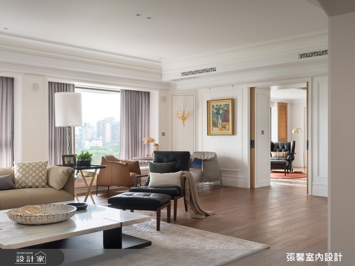 毛胚屋＿奢華風客廳案例圖片＿張馨室內設計/瀚觀室內裝修設計工程有限公司＿張馨_亙美 綠茵宏綿之18