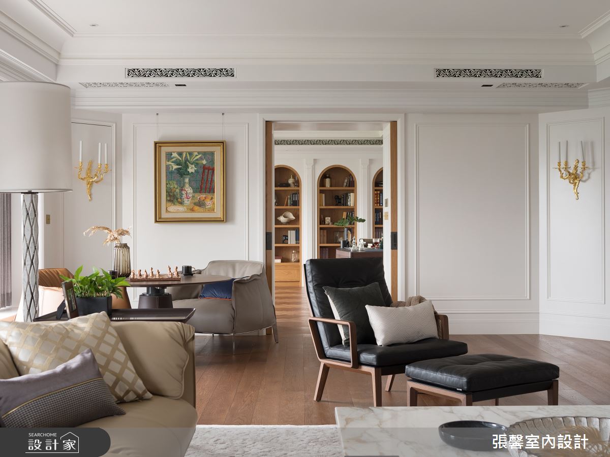 毛胚屋＿奢華風客廳案例圖片＿張馨室內設計/瀚觀室內裝修設計工程有限公司＿張馨_亙美 綠茵宏綿之21