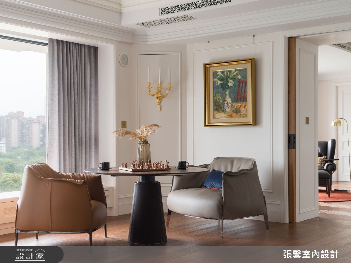 毛胚屋＿奢華風客廳案例圖片＿張馨室內設計/瀚觀室內裝修設計工程有限公司＿張馨_亙美 綠茵宏綿之19