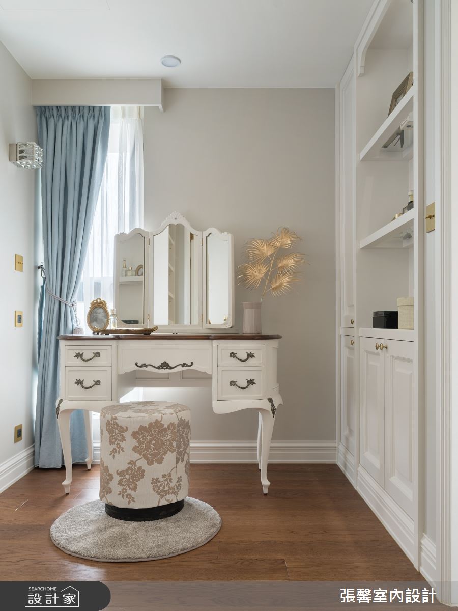 毛胚屋＿奢華風更衣間案例圖片＿張馨室內設計/瀚觀室內裝修設計工程有限公司＿張馨_亙美 綠茵宏綿之34