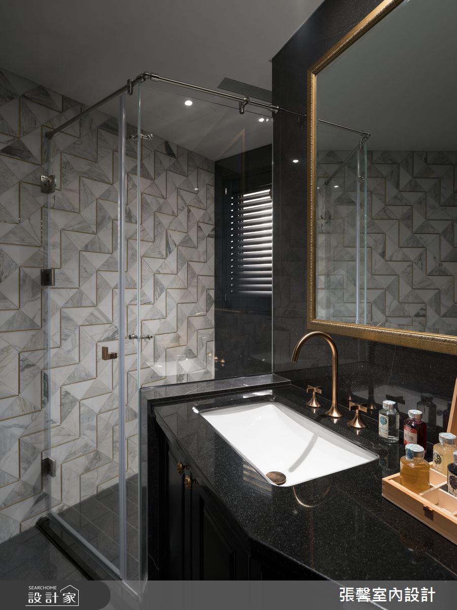 毛胚屋＿奢華風浴室案例圖片＿張馨室內設計/瀚觀室內裝修設計工程有限公司＿張馨_亙美 綠茵宏綿之67
