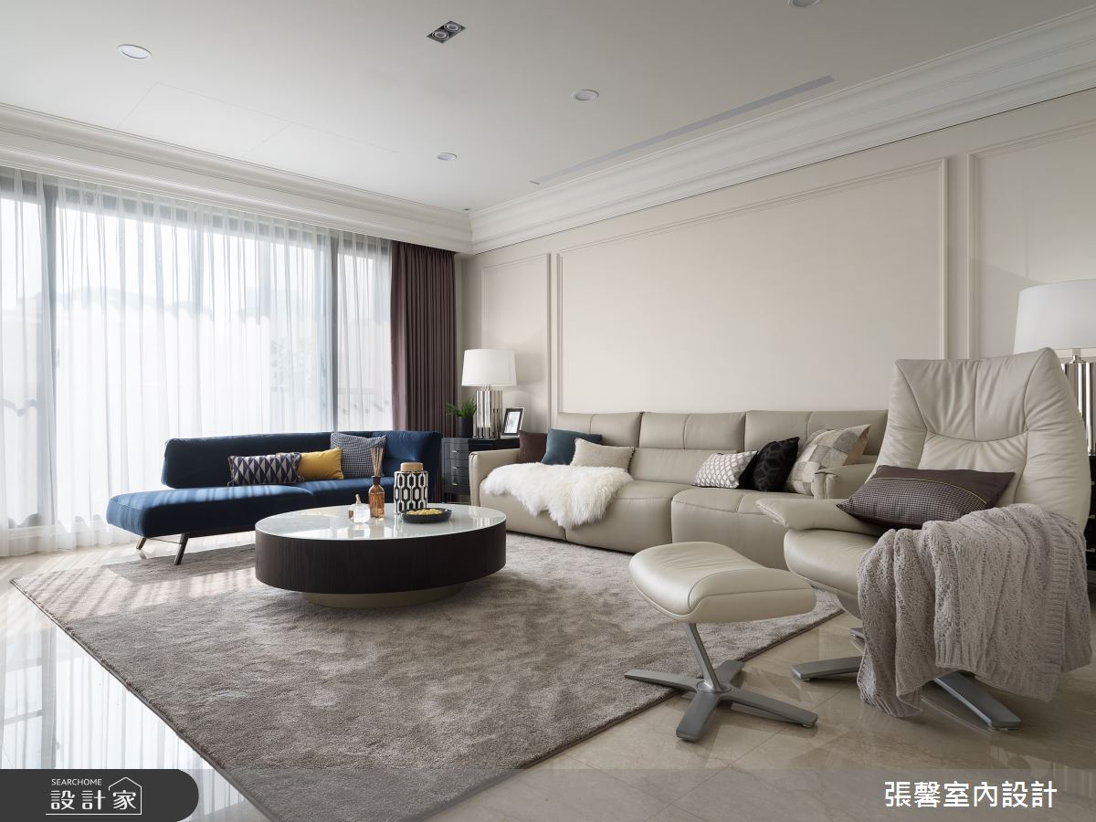 66坪毛胚屋＿美式風客廳案例圖片＿張馨室內設計/瀚觀室內裝修設計工程有限公司＿張馨_紳雅 緻燦之5