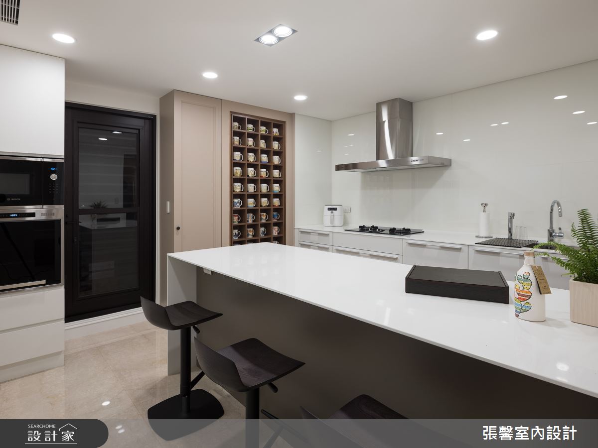 66坪毛胚屋＿美式風廚房中島案例圖片＿張馨室內設計/瀚觀室內裝修設計工程有限公司＿張馨_紳雅 緻燦之15