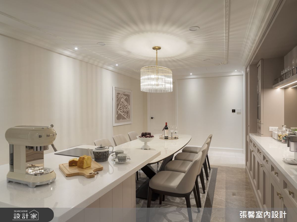 66坪毛胚屋＿美式風餐廳中島案例圖片＿張馨室內設計/瀚觀室內裝修設計工程有限公司＿張馨_紳雅 緻燦之18