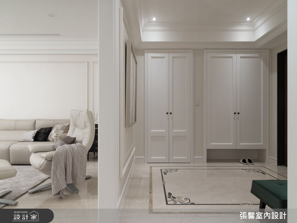 66坪毛胚屋＿美式風玄關客廳案例圖片＿張馨室內設計/瀚觀室內裝修設計工程有限公司＿張馨_紳雅 緻燦之3