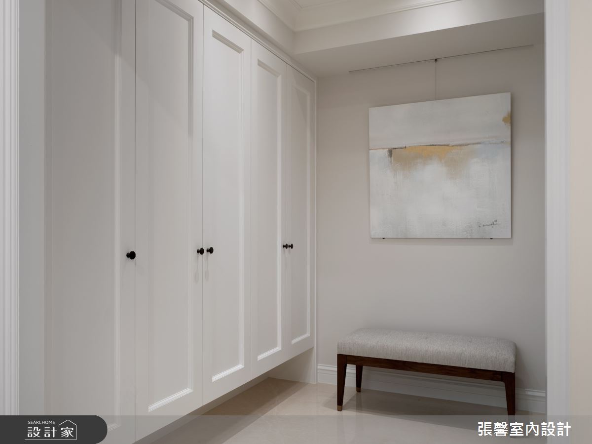 中古屋(5~15年)＿美式風玄關案例圖片＿張馨室內設計/瀚觀室內裝修設計工程有限公司＿張馨_清雅 雋綿之3