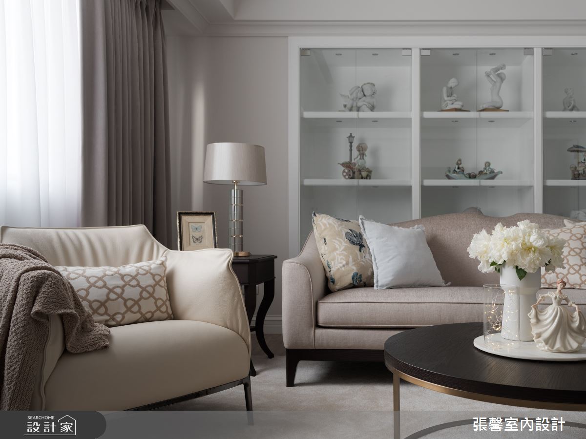 中古屋(5~15年)＿美式風客廳案例圖片＿張馨室內設計/瀚觀室內裝修設計工程有限公司＿張馨_清雅 雋綿之7