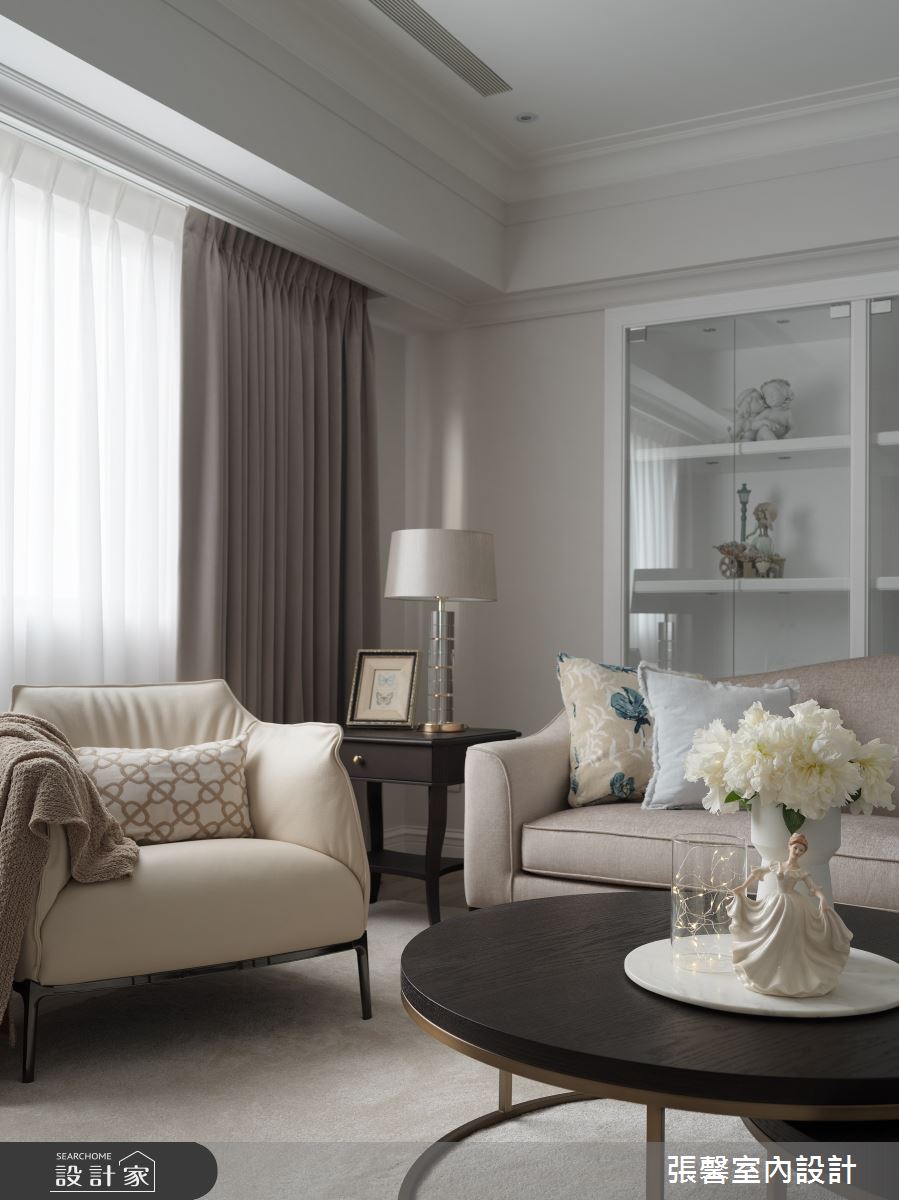 中古屋(5~15年)＿美式風客廳案例圖片＿張馨室內設計/瀚觀室內裝修設計工程有限公司＿張馨_清雅 雋綿之8
