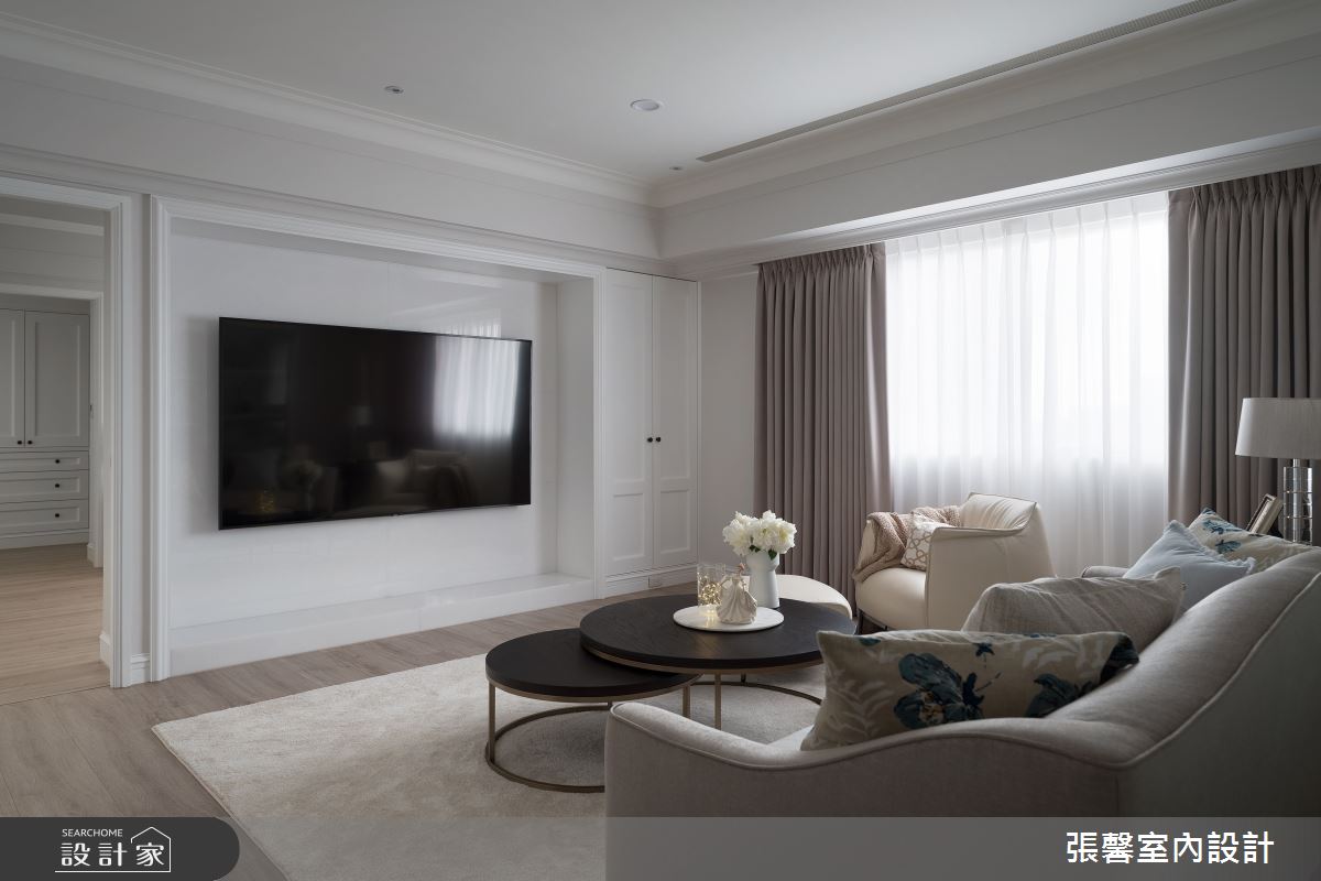 中古屋(5~15年)＿美式風客廳案例圖片＿張馨室內設計/瀚觀室內裝修設計工程有限公司＿張馨_清雅 雋綿之10