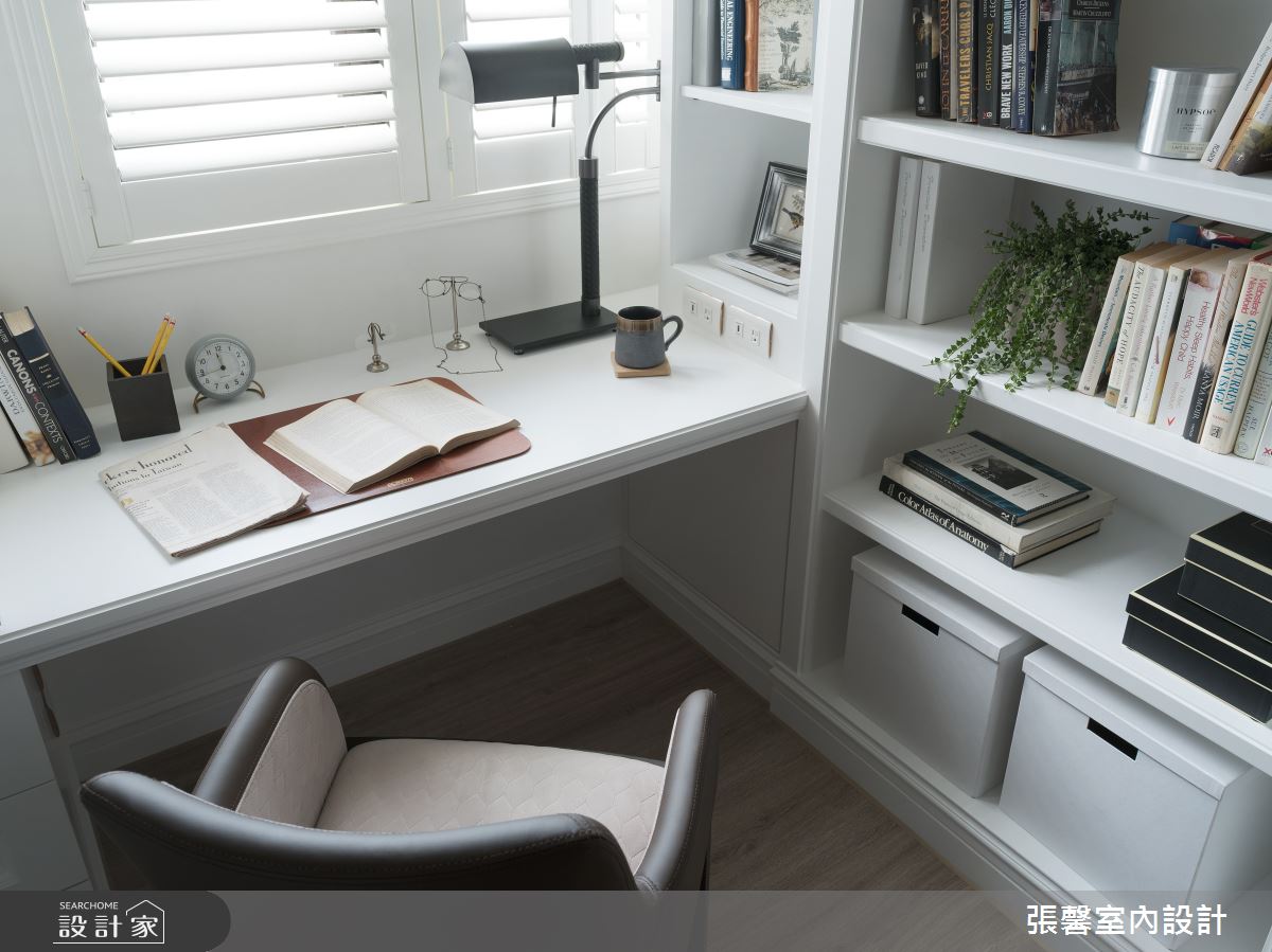 中古屋(5~15年)＿美式風書房案例圖片＿張馨室內設計/瀚觀室內裝修設計工程有限公司＿張馨_清雅 雋綿之13