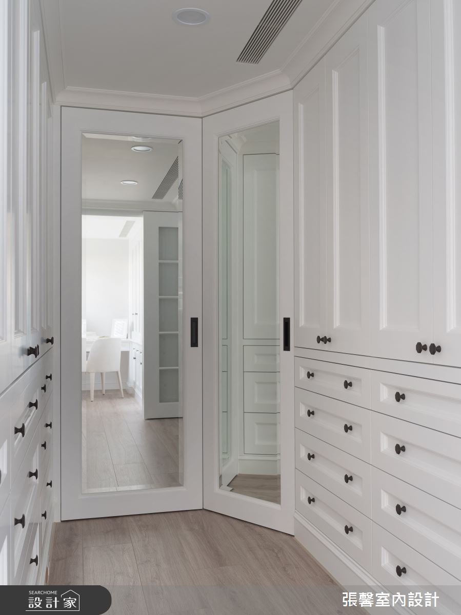 中古屋(5~15年)＿美式風更衣間案例圖片＿張馨室內設計/瀚觀室內裝修設計工程有限公司＿張馨_清雅 雋綿之25