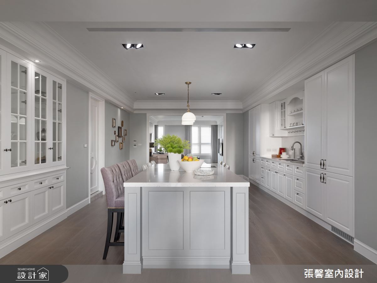 67坪毛胚屋＿美式風餐廳案例圖片＿張馨室內設計/瀚觀室內裝修設計工程有限公司＿張馨_緩慢 退休方庭之23