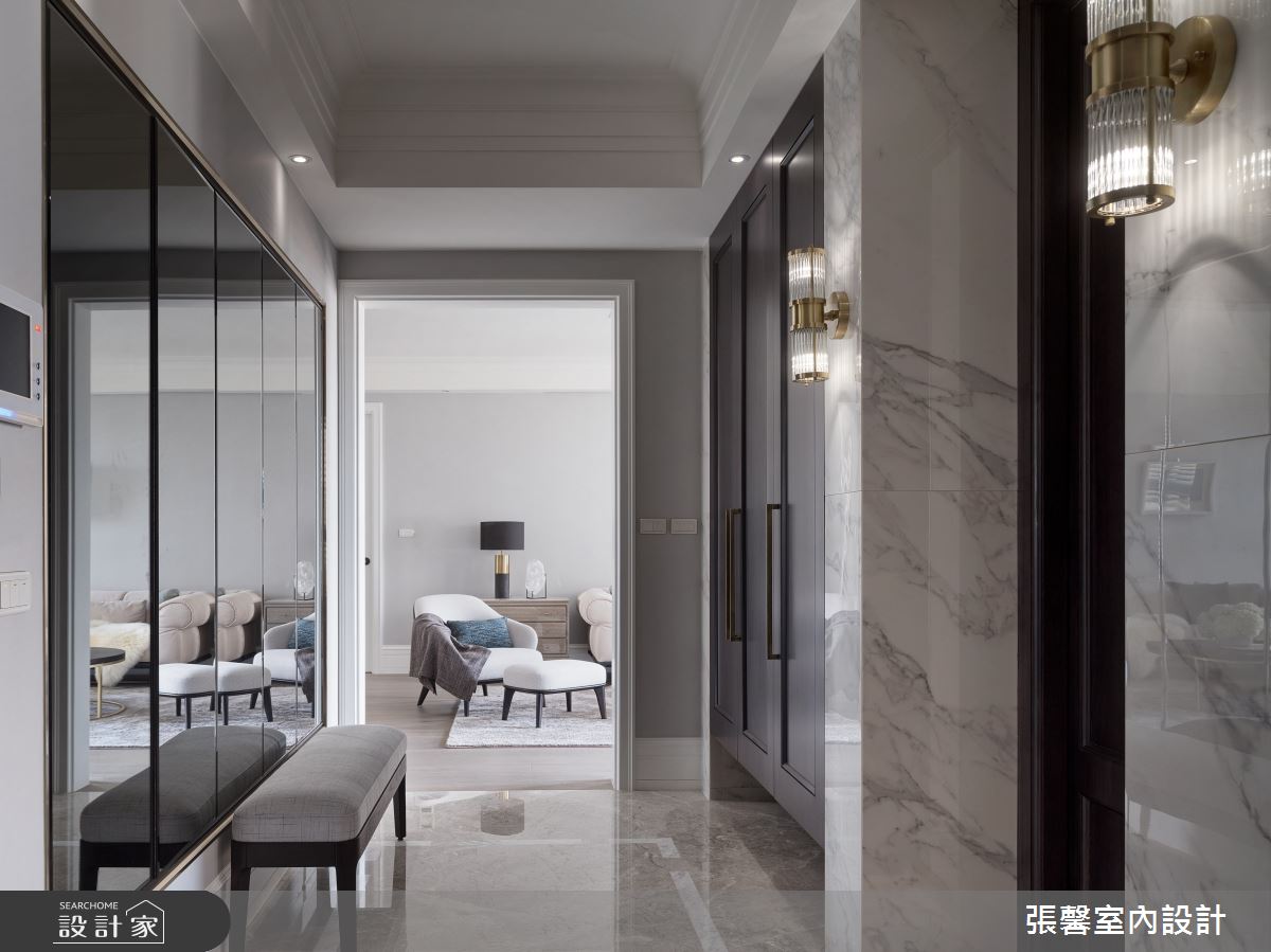 67坪毛胚屋＿美式風玄關客廳案例圖片＿張馨室內設計/瀚觀室內裝修設計工程有限公司＿張馨_緩慢 退休方庭之8