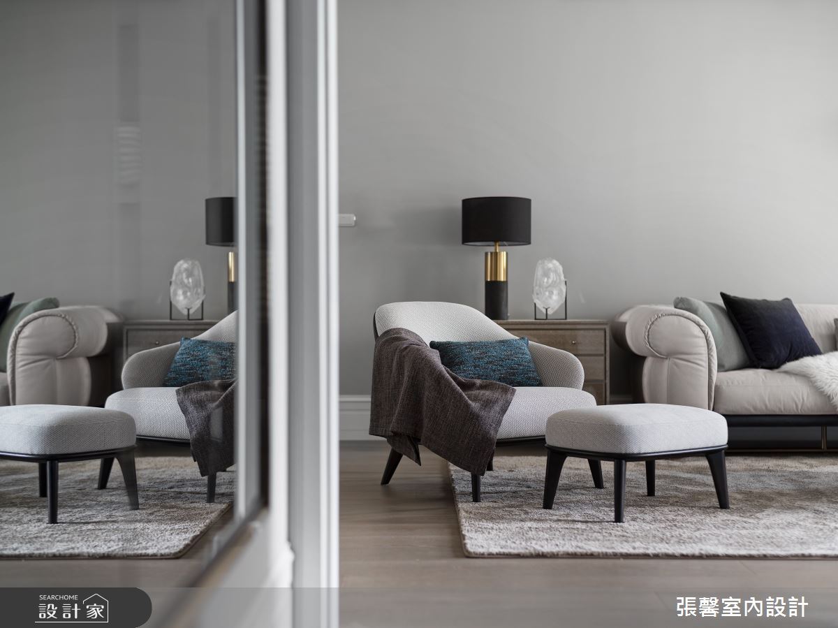 67坪毛胚屋＿美式風客廳案例圖片＿張馨室內設計/瀚觀室內裝修設計工程有限公司＿張馨_緩慢 退休方庭之10