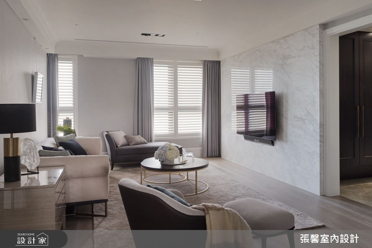 67坪毛胚屋＿美式風客廳案例圖片＿張馨室內設計/瀚觀室內裝修設計工程有限公司＿張馨_緩慢 退休方庭之11