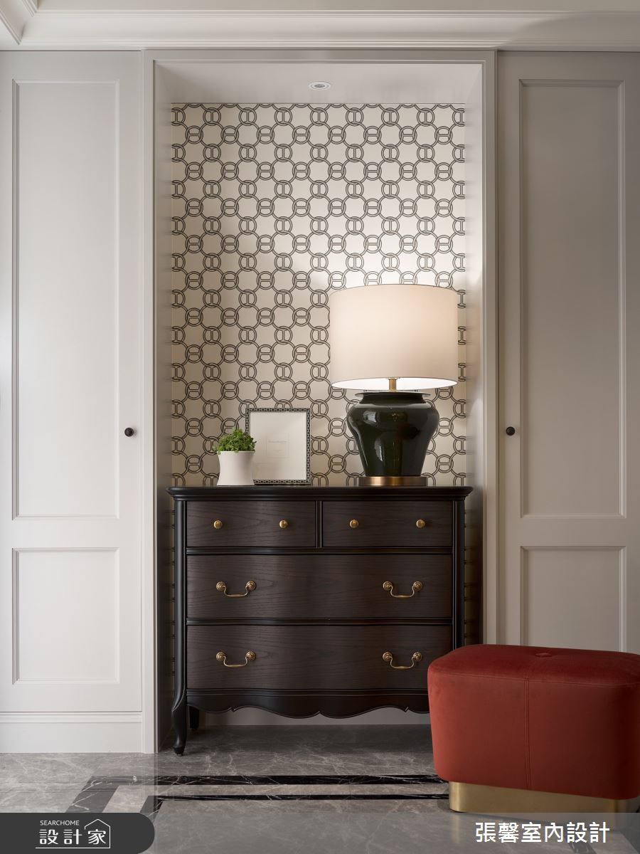 50坪毛胚屋＿美式風玄關案例圖片＿張馨室內設計/瀚觀室內裝修設計工程有限公司＿張馨_初心 經典之2