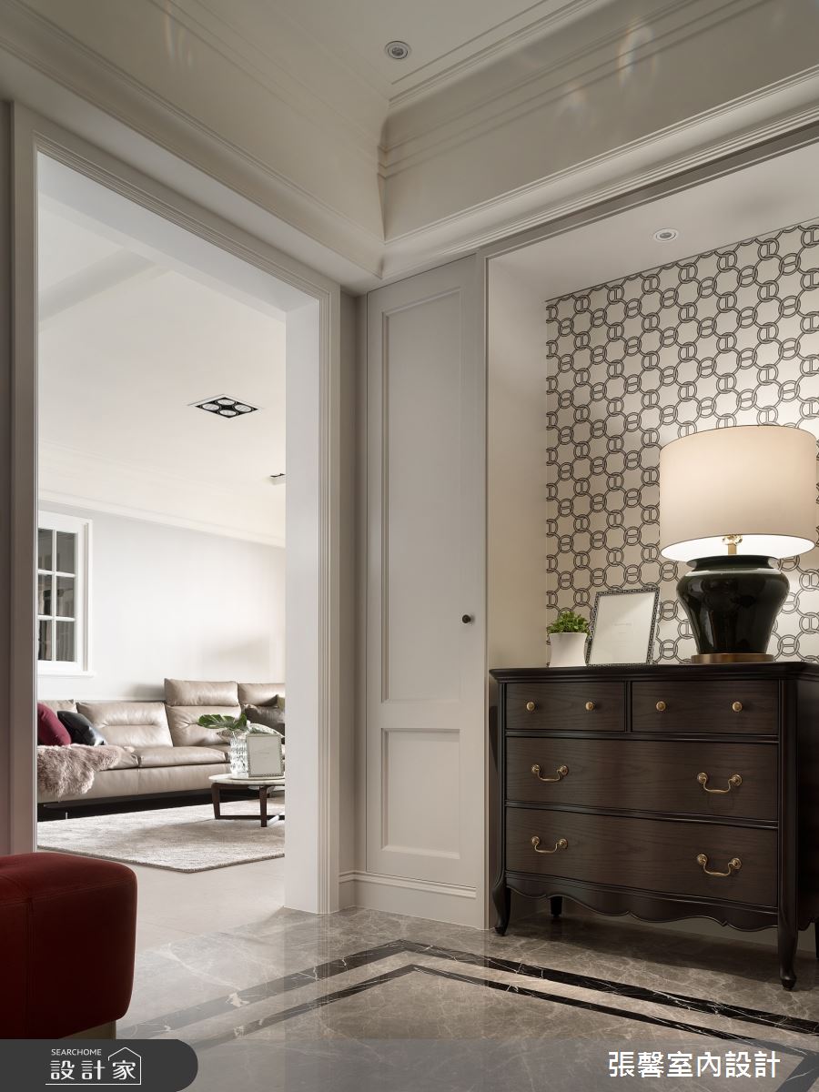 50坪毛胚屋＿美式風玄關案例圖片＿張馨室內設計/瀚觀室內裝修設計工程有限公司＿張馨_初心 經典之3