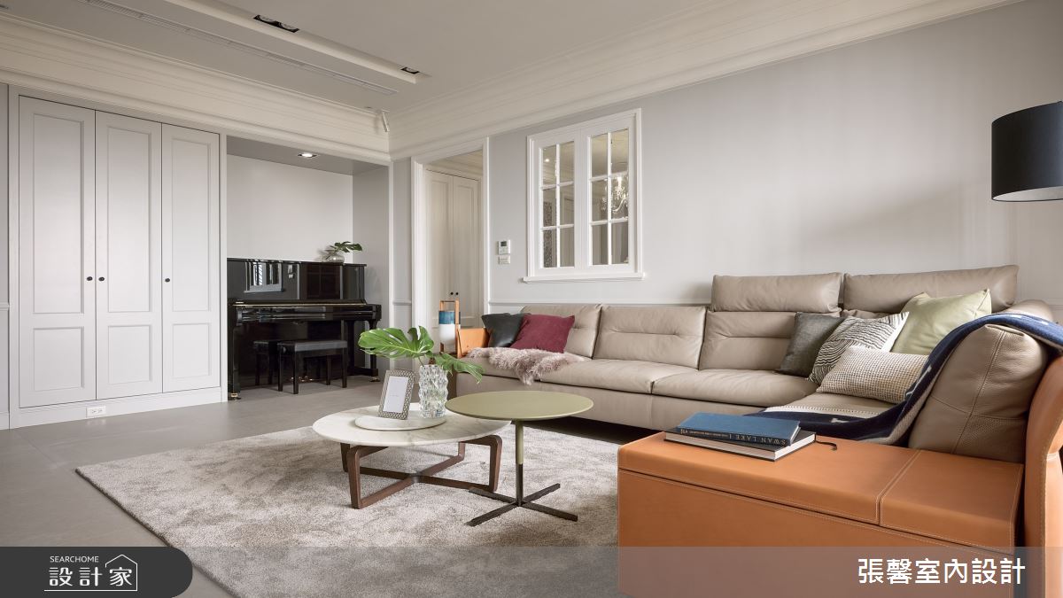 50坪毛胚屋＿美式風客廳案例圖片＿張馨室內設計/瀚觀室內裝修設計工程有限公司＿張馨_初心 經典之8