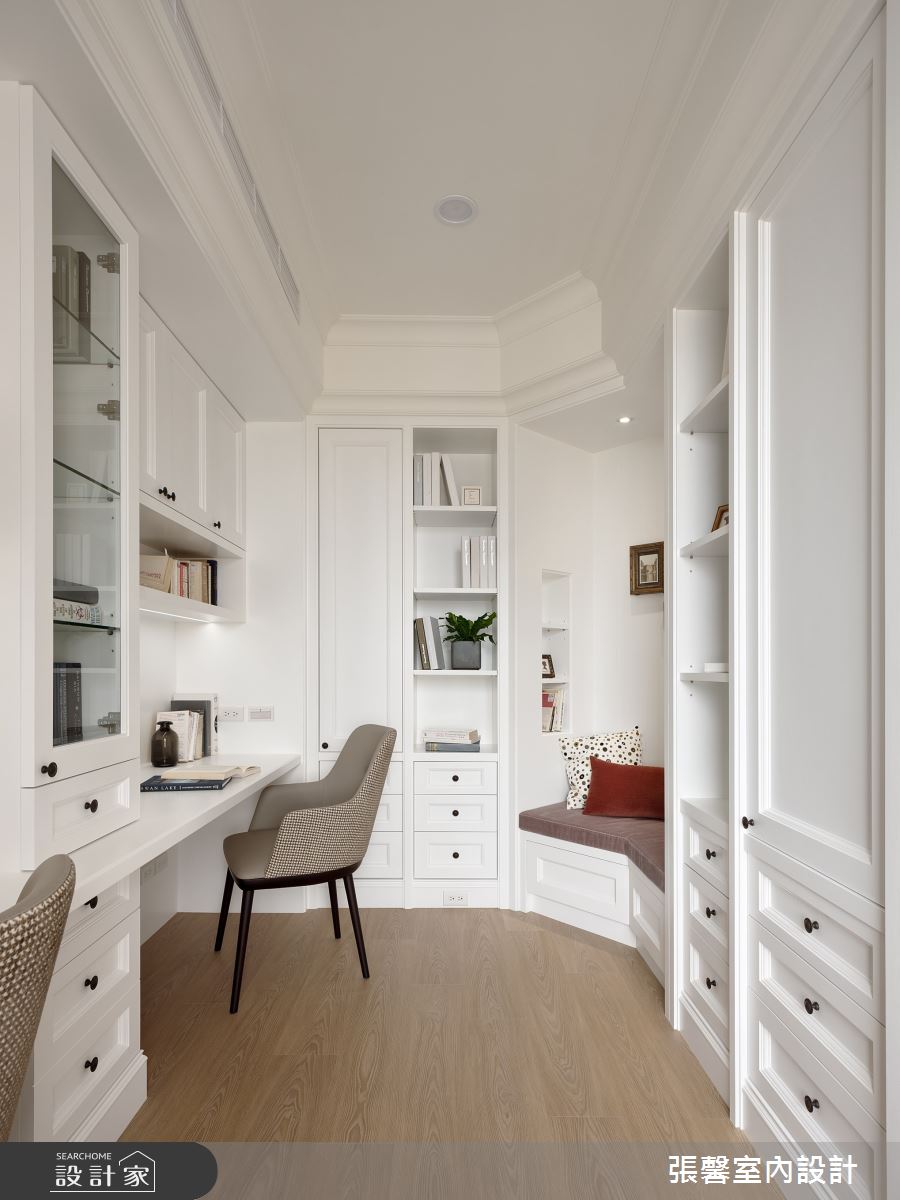 50坪毛胚屋＿美式風書房臥榻案例圖片＿張馨室內設計/瀚觀室內裝修設計工程有限公司＿張馨_初心 經典之11