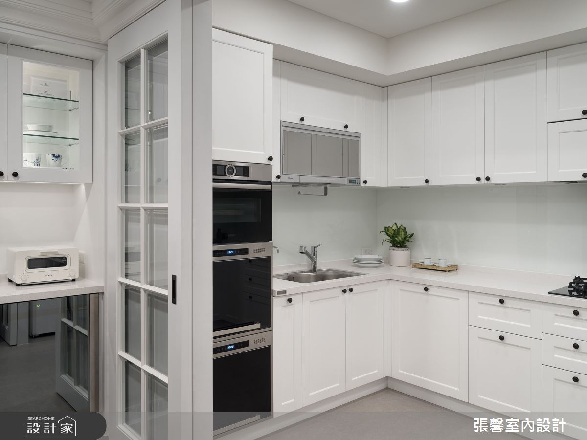 50坪毛胚屋＿美式風廚房案例圖片＿張馨室內設計/瀚觀室內裝修設計工程有限公司＿張馨_初心 經典之16