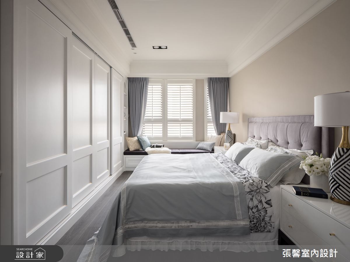 50坪毛胚屋＿美式風臥室臥榻案例圖片＿張馨室內設計/瀚觀室內裝修設計工程有限公司＿張馨_初心 經典之18