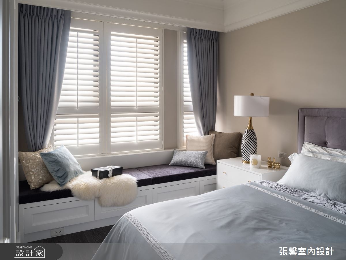 50坪毛胚屋＿美式風臥室臥榻案例圖片＿張馨室內設計/瀚觀室內裝修設計工程有限公司＿張馨_初心 經典之19