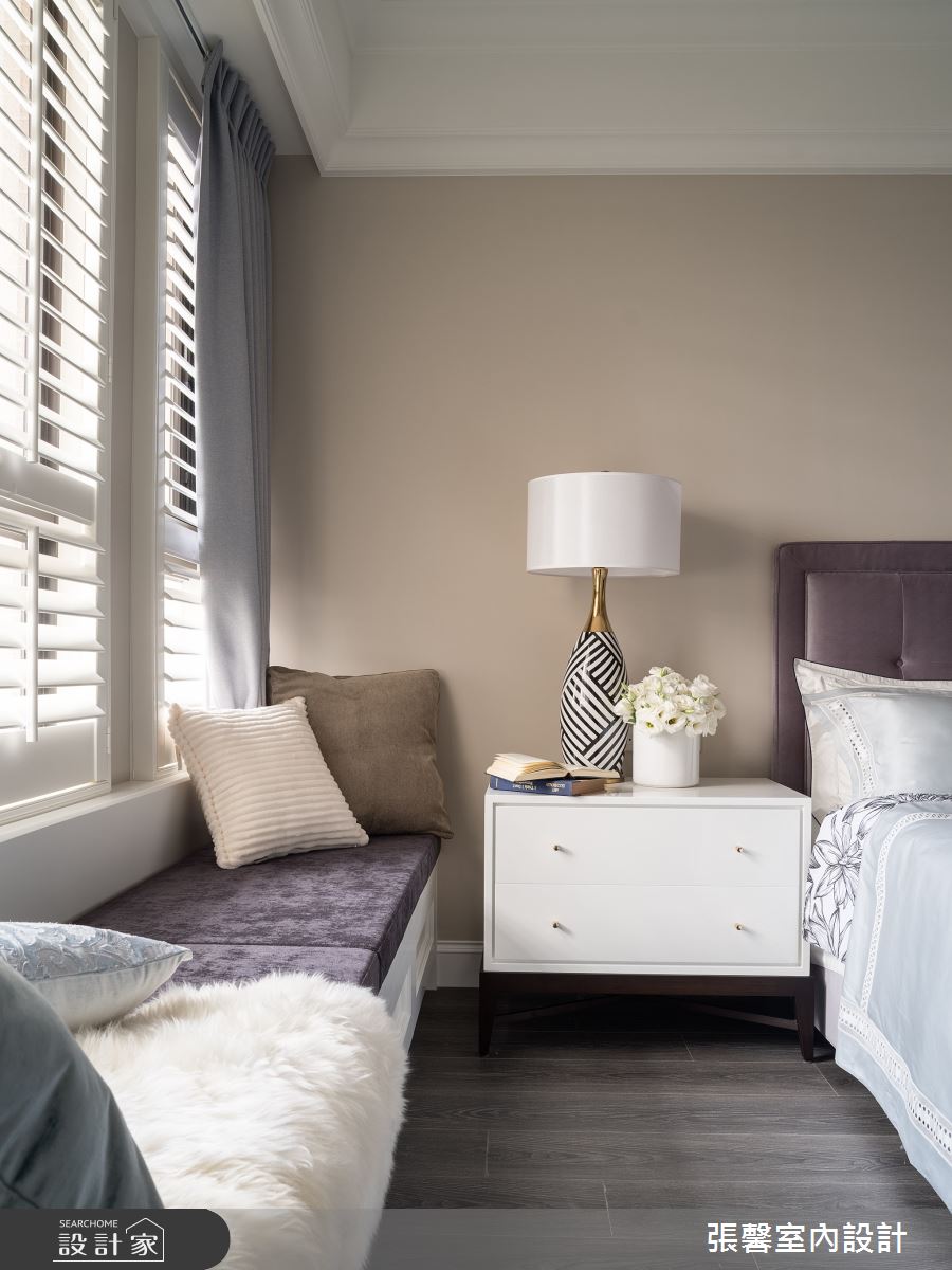 50坪毛胚屋＿美式風臥室臥榻案例圖片＿張馨室內設計/瀚觀室內裝修設計工程有限公司＿張馨_初心 經典之21