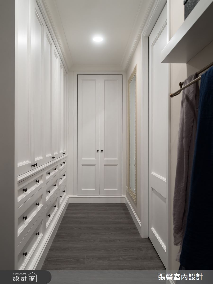 50坪毛胚屋＿美式風更衣間案例圖片＿張馨室內設計/瀚觀室內裝修設計工程有限公司＿張馨_初心 經典之26