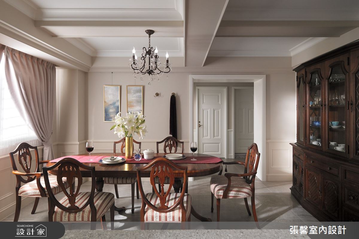 41坪老屋(16~30年)＿美式風餐廳案例圖片＿張馨室內設計/瀚觀室內裝修設計工程有限公司＿張馨_雍雅 女人香之16