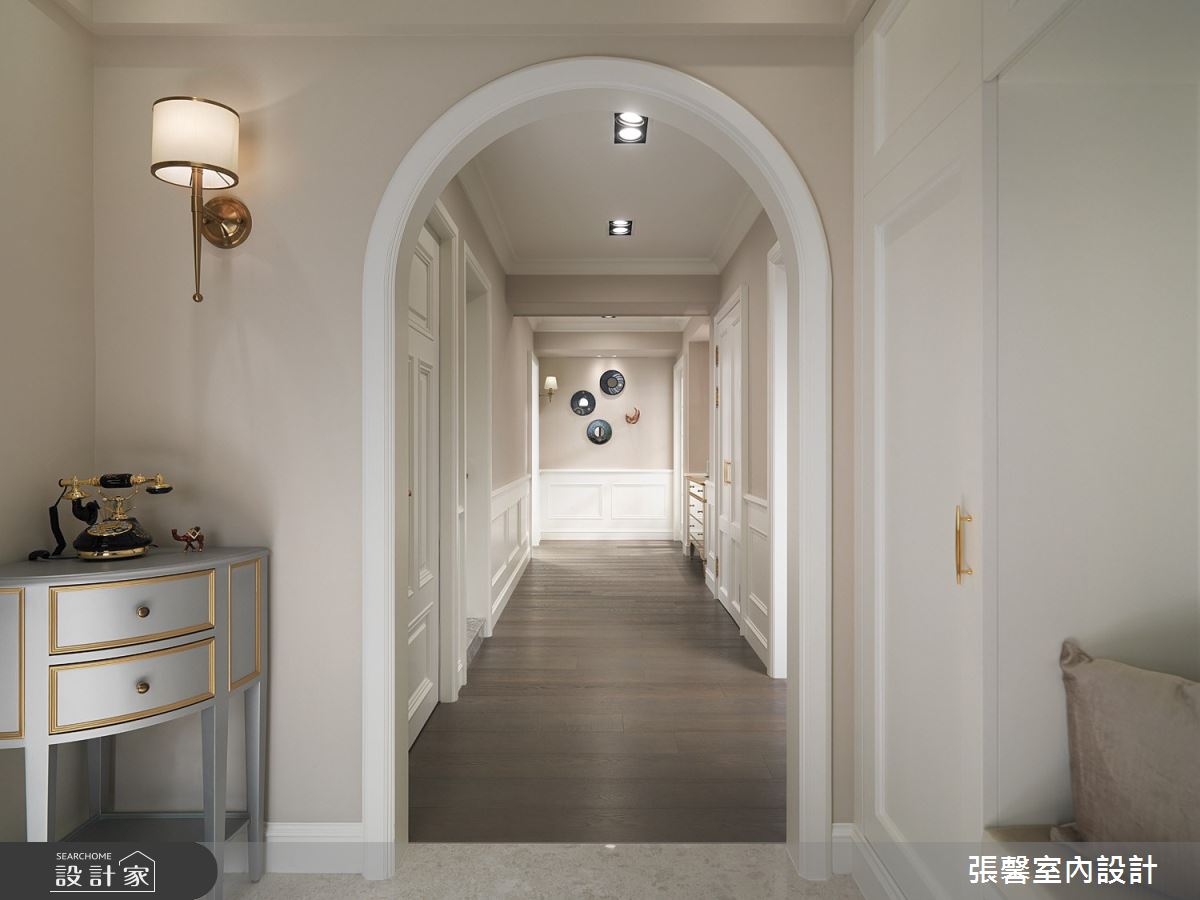 41坪老屋(16~30年)＿美式風玄關走廊案例圖片＿張馨室內設計/瀚觀室內裝修設計工程有限公司＿張馨_雍雅 女人香之2