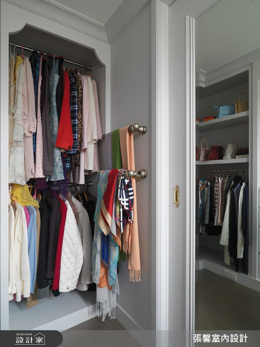 41坪老屋(16~30年)＿美式風更衣間案例圖片＿張馨室內設計/瀚觀室內裝修設計工程有限公司＿張馨_雍雅 女人香之25