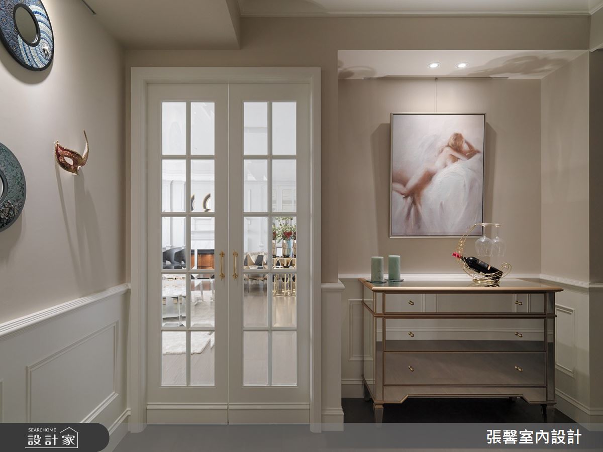 41坪老屋(16~30年)＿美式風玄關案例圖片＿張馨室內設計/瀚觀室內裝修設計工程有限公司＿張馨_雍雅 女人香之4