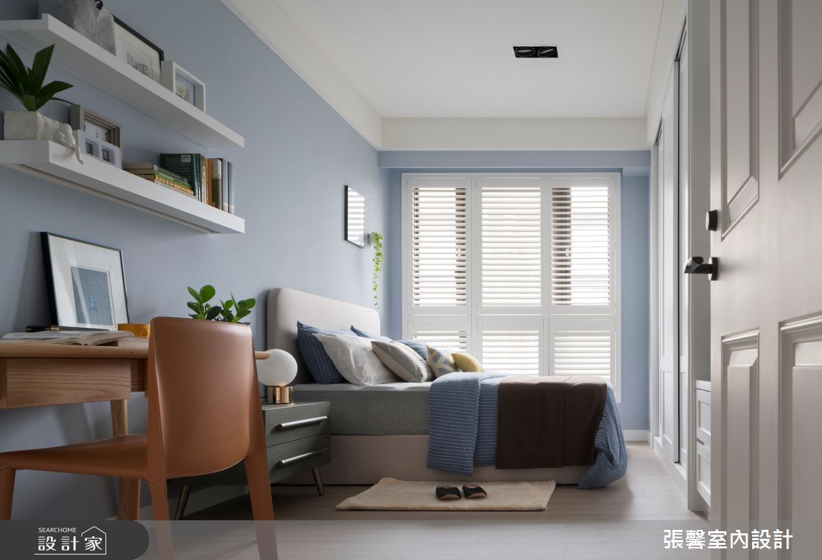 毛胚屋＿美式風臥室案例圖片＿張馨室內設計/瀚觀室內裝修設計工程有限公司＿張馨_翱翔 水畔森林之40