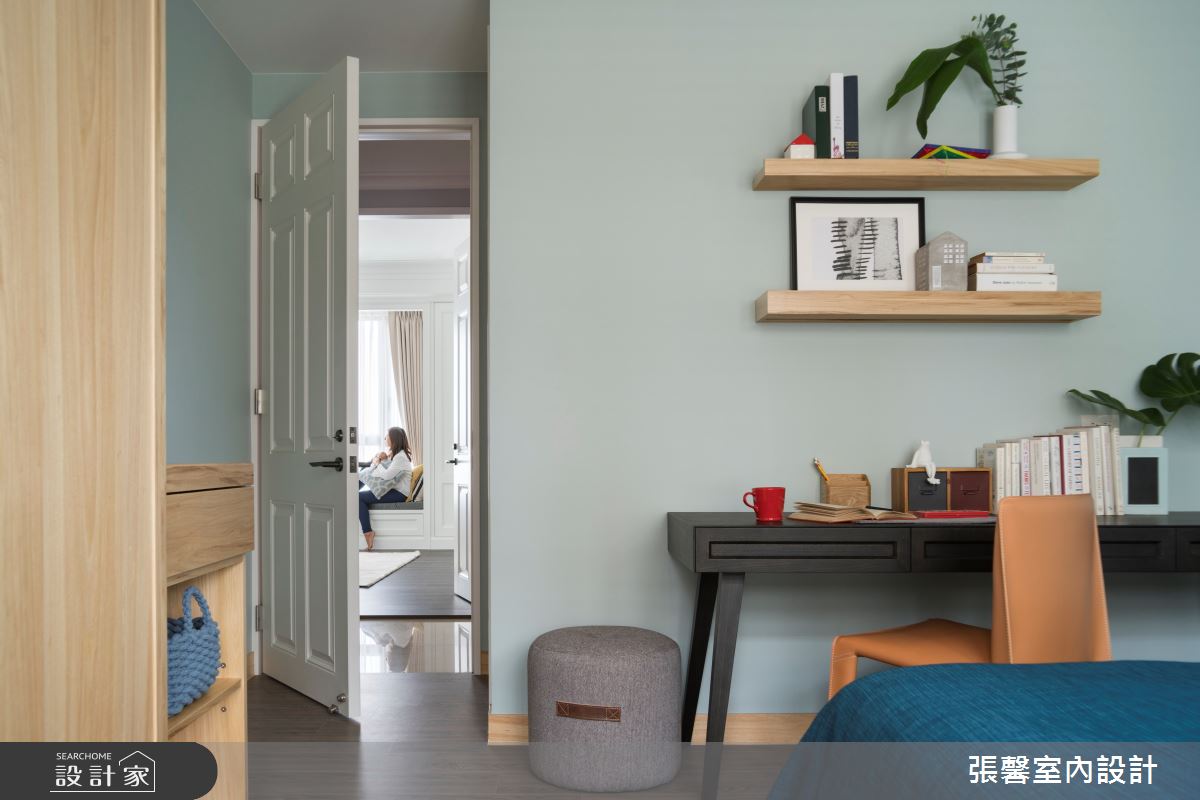 毛胚屋＿美式風臥室案例圖片＿張馨室內設計/瀚觀室內裝修設計工程有限公司＿張馨_翱翔 水畔森林之29