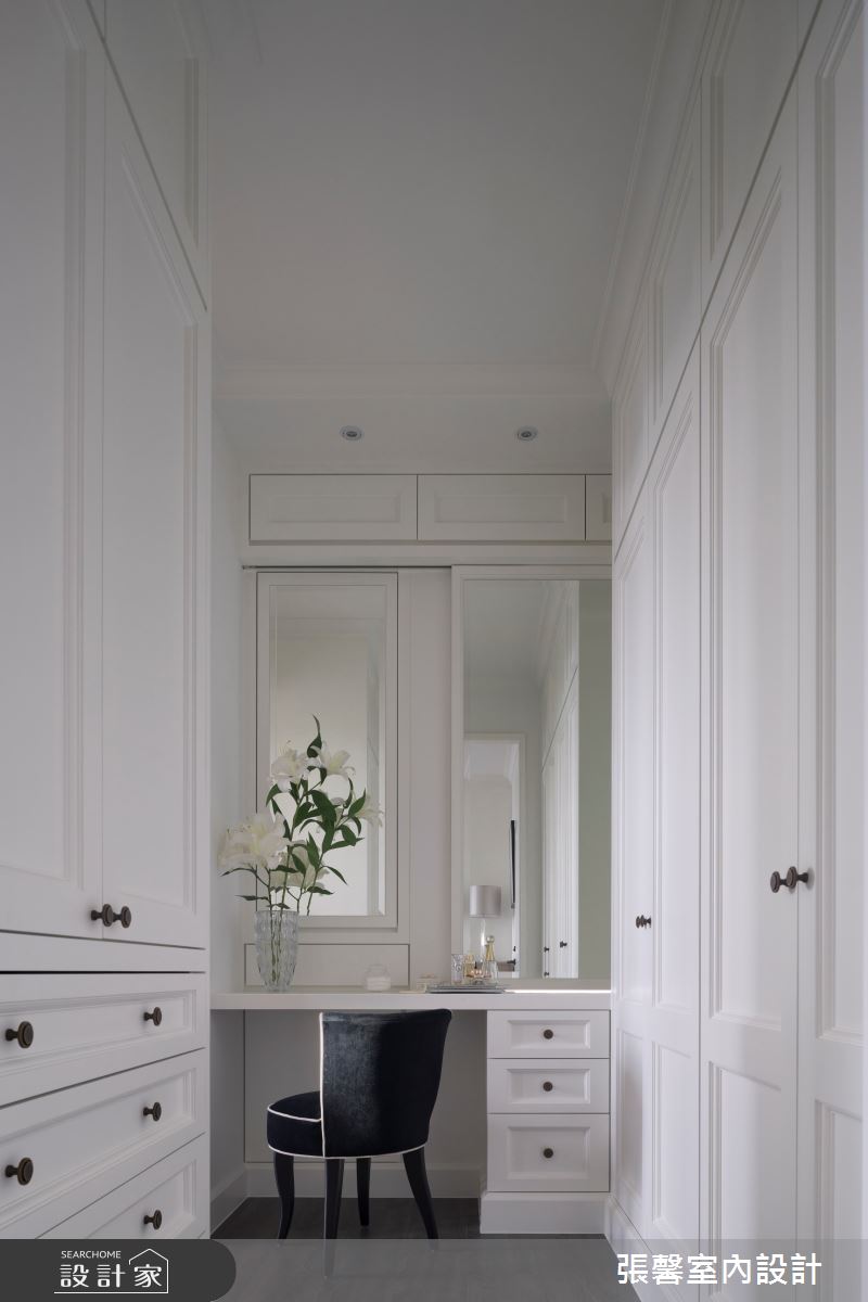 毛胚屋＿美式風更衣間案例圖片＿張馨室內設計/瀚觀室內裝修設計工程有限公司＿張馨_翱翔 水畔森林之27